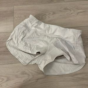 White lulu lemon shorts